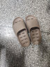 merdor卫生间拖鞋男夏季浴室家用洗澡防滑漏水速干情侣凉拖鞋女室内厚底 浅咖色(加厚鞋底) 41-42 实拍图