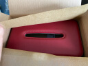多样屋首饰盒高档精致三金首饰便携收纳盒婚庆生日礼盒 酒红色 25*14*8cm 实拍图