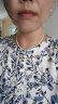 尚都比拉新中式连衣裙女夏季新款国风青花瓷印花七分袖气质显瘦碎花裙 白底蓝花 XL 实拍图