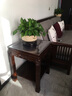 内吉姆 中式沙发边几实木小茶几边桌仿古简约阳台茶台鱼缸小方桌 长50宽50高68CM 黑胡桃色 实拍图