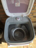小鸭3.5公斤小型半自动单桶迷你洗衣机 婴儿小洗衣机 内衣裤洗衣机小型 臭氧款 紫藤色 XPB35-1709 实拍图