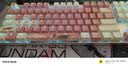 达尔优 樱花主题机械键盘104键机械合金版双模三模87键有线USB电竞家用办公游戏网吧网咖粉色少女 87键红轴【有线版】 实拍图
