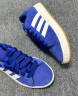 adidas GRAND COURT BASE 00s休闲麂皮板鞋男女阿迪达斯轻运动 半荧光蓝/白色/树脂黄 41 实拍图