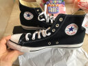 匡威（Converse）官方 All Star男女经典高帮帆布鞋黑色101010 101010/黑色 43 43/9.5 实拍图