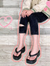Melissa（梅丽莎）【赵露思同款】新款Free系列时尚简约可爱女士面包拖鞋33772 黑色 39 实拍图