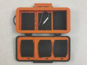 力影佳相机电池盒内存卡盒SD卡CF卡包5号电池收纳盒单反多功能E6N保护盒索尼FZ100尼康EL15整理盒子配件 桔色装载:3电池或2电池4五号+3CF+6SD 实拍图