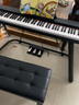 Letesi乐特思电钢琴便携式88键重锤初学者电子钢琴成人专业考级数码钢琴 88键黑色 重锤键-三踏+U架+琴凳 实拍图