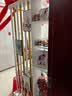爱儿舒（LOVSSU）客厅玄关柜家用屏风隔断墙落地北欧轻奢小户型入户门厅铁艺靠墙架 长100宽30cm暖白+金色（含7根） 实拍图