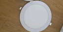 灯灵圆方形嵌入式筒灯超薄0.8cm面板灯LED厨卫灯暗装吸顶灯平板灯灯具 18W方形白光-开孔20.5-21cm 实拍图