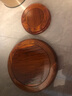 琴书侣花梨木红木底座花瓶底座圆形实木酒缸花盆摆件底座木质托架 花梨缕空 内径30高6.5cm 实拍图
