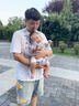 爱宝适婴儿背带前抱式解放双手抱娃神器斜挎背带腰凳升级护腰暗夜黑F02 实拍图