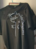 栢斐荻短袖T恤男新款休闲百搭夏季大码宽松五分袖ins港风学生嘻哈短袖潮 C17  黑色 3XL 实拍图