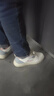 回力君皮面小白鞋女2025新款春夏透气女鞋百搭学生板鞋女潮运动休闲鞋女 白兰 尺码偏小一码 37 实拍图