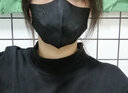 维德（WELLDAY）3D立体防护隔离面罩一次性口罩男女情侣加宽耳带薄款透气防沙尘 【新品3D口罩】10只/袋*6 黑色 实拍图