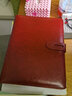 申士（SHEN SHI） B5/16K 9孔商务活页本可替换内芯皮面本95张会议本办公记事笔记本子jd19216酒红色1本 实拍图