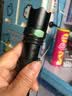 暗月 强光led手电筒 直充电式防水防身远射变焦家用户外骑行应急灯 高级套餐（二电一充） 黑绿强光手电筒 实拍图