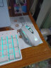惠普（HP）M220游戏鼠标USB有线鼠标自定义宏驱动2400DPI吃鸡LOL鼠标电竞游戏鼠标 白色 冰蓝光 静音版 实拍图