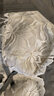 千奈美无钢圈内衣女大胸显小薄款乳胶调整型聚拢文胸 豆绿色 80C 实拍图