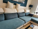 帕布（pabu）弹力防水沙发套罩全包套坐垫套四季通用垫子全盖沙发笠新款科技布 湖蓝【防水大树叶提花】 贵妃位:长160-190宽90-110厚5-20 实拍图