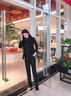 古缇琪职业西装套装女酒店经理工作服春秋职业装女装套装正装女西服外套 黑色西服 XL 实拍图