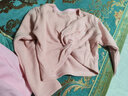 s.lemon 儿童舞蹈服披肩外套春秋保暖针织长袖舞蹈毛衣芭蕾舞女童练功服 粉红色披肩 2XL /150（建议身高130-140cm） 实拍图
