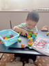 木丸子数学认知儿童益智玩具宝宝串珠积木儿童早教穿绳玩具孩子节日礼物 42粒大颗粒（水果+蔬菜+动物） 实拍图