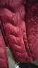 棉服女短款轻薄棉衣修身显瘦中年妈m棉服秋冬装外套小棉袄 酒红色 2XL 建议108-118斤 晒单实拍图