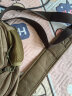 思牧（SIMU）男士胸包斜挎帆布包新款挎包大容量韩版潮流男户外休闲复古潮男包 咖啡色 标准版（可放8寸以下平板） 实拍图