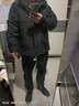 罗蒙（ROMON）秋冬加棉加厚外套男士青年棉衣服休闲连帽工装款防风夹克冲锋衣男 M1121黑色 4XL 实拍图