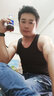 阁啦朵男士背心冰丝无痕夏季透气U型领运动背心男速干无袖打底衫 黑色 XL 实拍图
