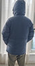 君羽反季羽绒服男中长款800高蓬松度白鹅绒连帽加厚防水鹅绒服 深蓝色 L （推荐141-155斤） 实拍图