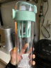 Vanow水杯 便携健身运动水杯子摇摇杯蛋白粉奶昔搅拌杯塑料杯 薄荷绿 实拍图
