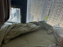 一默四件套纯棉100S长绒棉套件床单被套枕套亲肤家纺纽扣全棉四件套 新疆长绒棉 100支 丨大象灰 床单款 （被套150*200cm） 实拍图