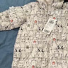 迷你巴拉巴拉儿童羽绒服宝宝轻暖连体衣男女童外出爬服 【新色】白黑色调00319 100 实拍图