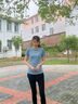 朵梵蓮健身服女跑步运动套装女春夏季瑜伽服女套装长袖晨跑速干衣大码 紫短袖+紫长裤 S 100斤以内 实拍图