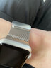 墨一 苹果手表表带磁吸 Apple Watch Series 8/9米兰尼斯钢带iwatch S7/6/5/4/SE代腕带金属表带 金属磁吸 -星光银【38/40/41mm】 实拍图