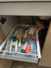 爱丽思（IRIS）爱丽思厨房抽拉式置物架橱柜内分层架下水槽神器全收纳拉篮柜双层 白色【双层】网格款 实拍图