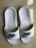 耐克NIKE外穿男拖鞋一字VICTORI休闲鞋CN9675-102白45 实拍图