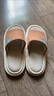 朦朦兔流氓兔日式亚麻拖鞋女春秋室内居家防滑静音四季家用棉麻布拖鞋男 桔色 38-39 【适合37-38脚穿】 实拍图
