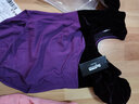 艾舞戈儿童舞蹈服秋冬女童拼绒练功服专业芭蕾舞连体服丝绒拉丁舞演出服 紫色-长袖-开裆 130 （身高125-135cm） 实拍图