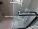 箭牌（ARROW）一字型双活动不锈钢淋浴房推拉双移门玻璃隔断定制干湿分离淋浴房 [雅黑]1.4-1.49m 4轨16轮【2099】 含防爆膜 实拍图