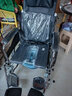 衡互邦 轮椅 折叠 老人 轻便 液压升降轮椅 带坐便全躺款 大轮毂轮椅车 电镀液压全躺款 实拍图
