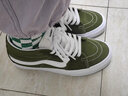 VANS范斯官方 Sk8-Mid中帮薄荷曼波绿青苹果男鞋女鞋板鞋 绿色 37 实拍图
