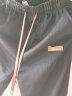 杉努（SHANNU）直筒裤子春秋季男士休闲宽松运动阔腿美式冬款学生卫港风长裤 353黑色（常规） M 实拍图