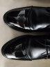 卡帝乐鳄鱼（CARTELO）男鞋商务正装鞋职场低帮潮流系带单皮鞋子男2057 黑色增高 39 实拍图