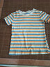 欧贝汐条纹T恤女春夏季新款女装修身短款韩版女士打底衫上衣短袖女学生 橘色 S 实拍图