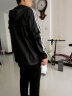 阿迪达斯（adidas）外套男 2026秋季新款运动休闲服透气衣立领夹克时尚潮流男装 三叶草/黑色立领/三条纹 M 推荐135-155斤 实拍图