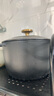 小幸福鑄鐵（KITCHEN LITTLE HAPPINESS KITCHEN）小幸福铸铁焖煮锅家用多功能炖锅无涂层迷你小饭釜煮粥汤锅不粘锅 20cm饭釜平光黑 20cm 实拍图