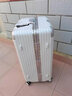 世界地理超大容量行李箱男女全铝框拉杆箱学生密码锁箱万向轮旅行箱包皮箱 大容量铝框-百搭白 34英寸 -托运箱 实拍图