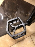 wellgo维格山地车轴承脚踏板一对公路自行车铝合金踏板脚蹬子通用 LU-968黑色一对（含扳手） 实拍图